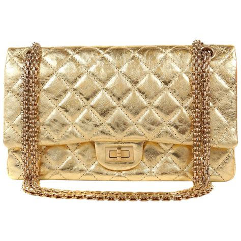 chanel gold bar bag|metallic gold chanel bag.